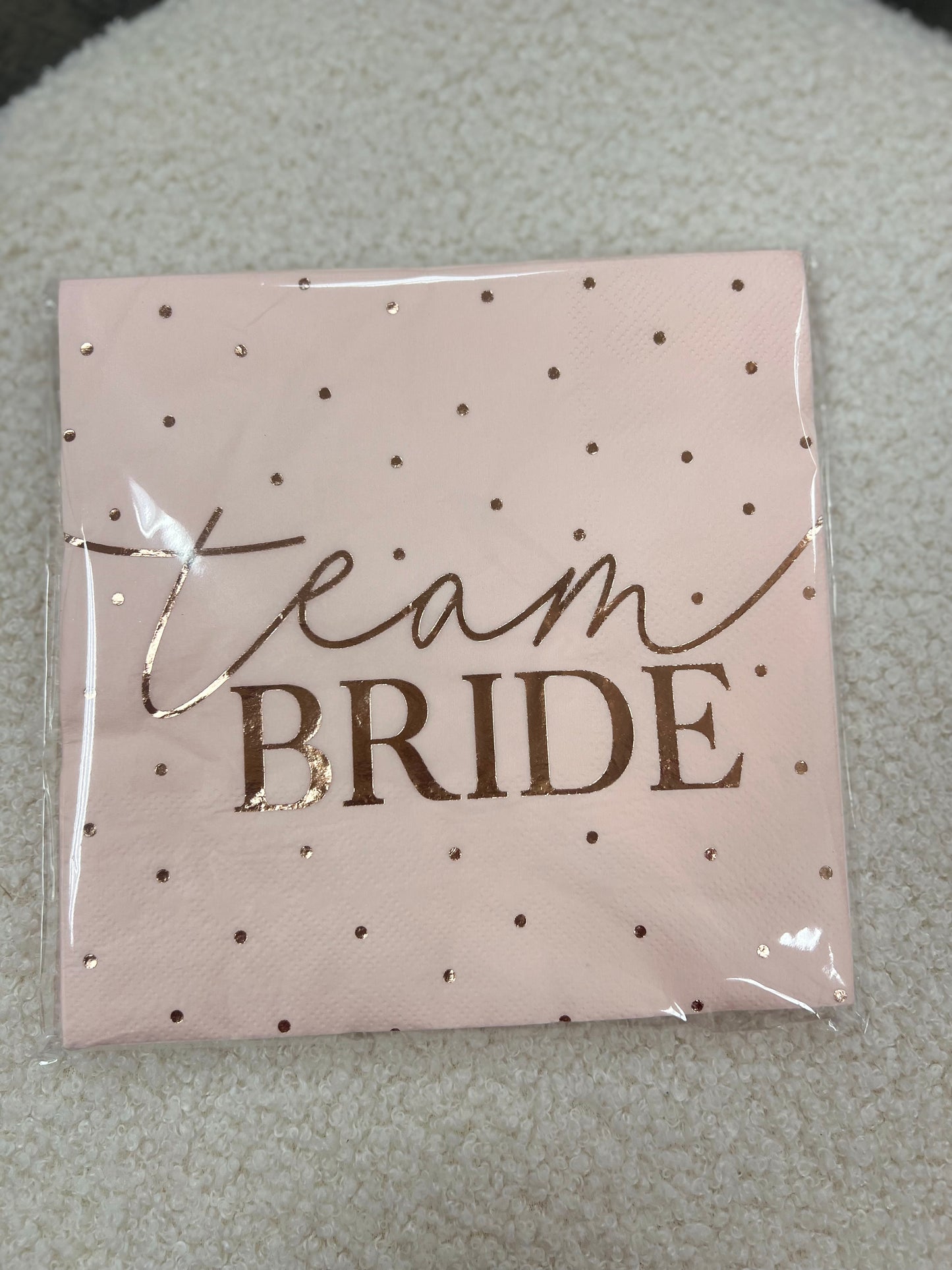 Team Bride Napkins