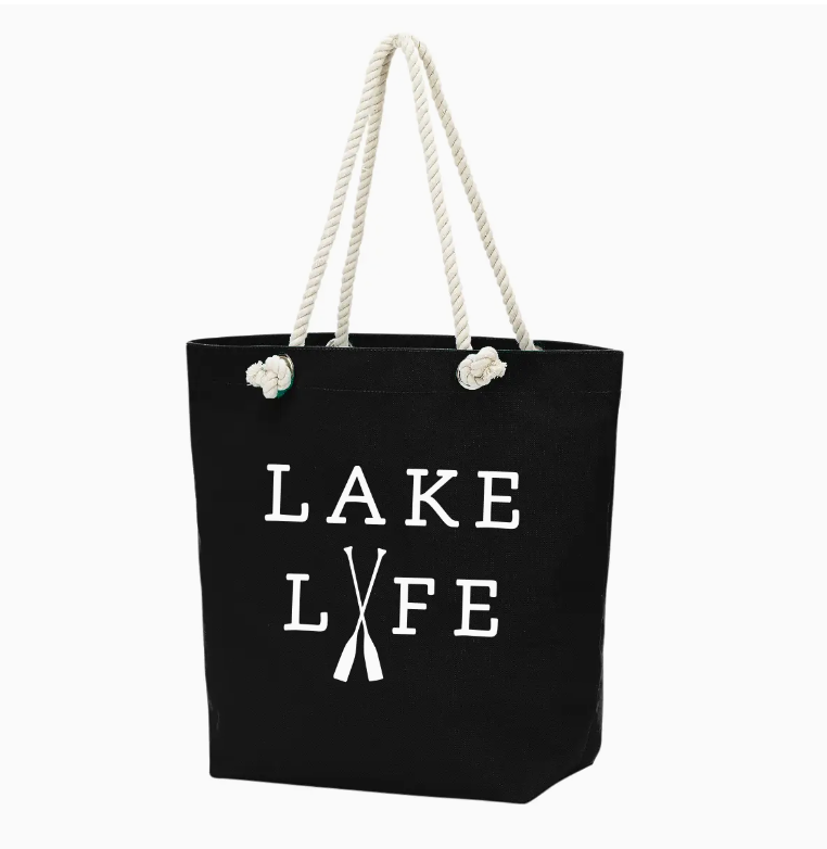 Lake Life Castaway Tote- Black