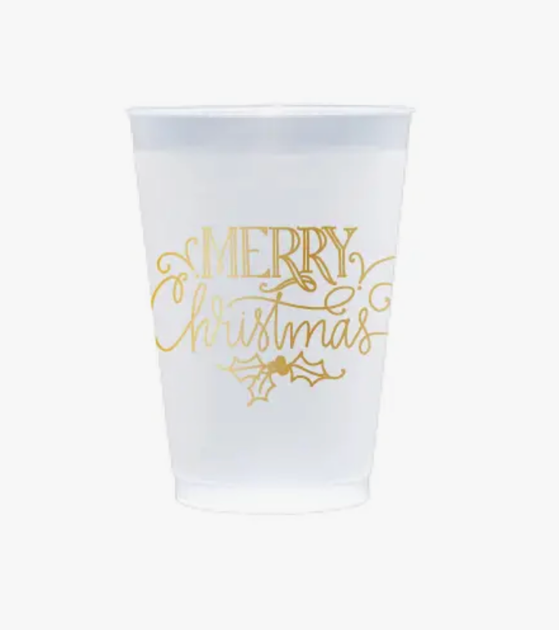 Merry Christmas Frost Flex Cups