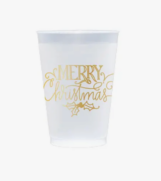 Merry Christmas Frost Flex Cups