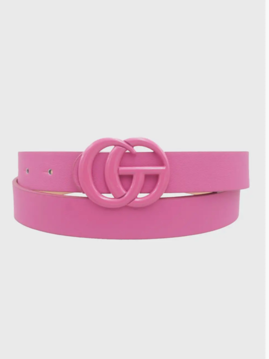 Color Coated Belt- Light Pink