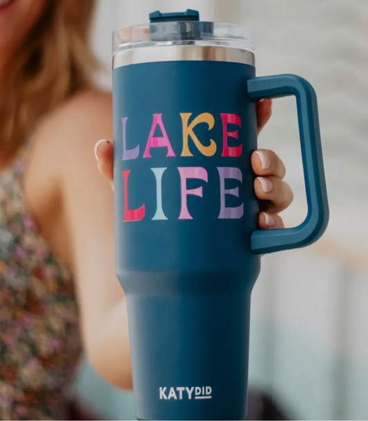 Lake Life 40 oz Tumbler Cup w/ Handle