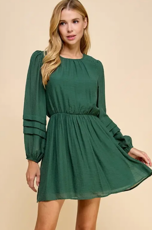 Olivia Pleated Dress