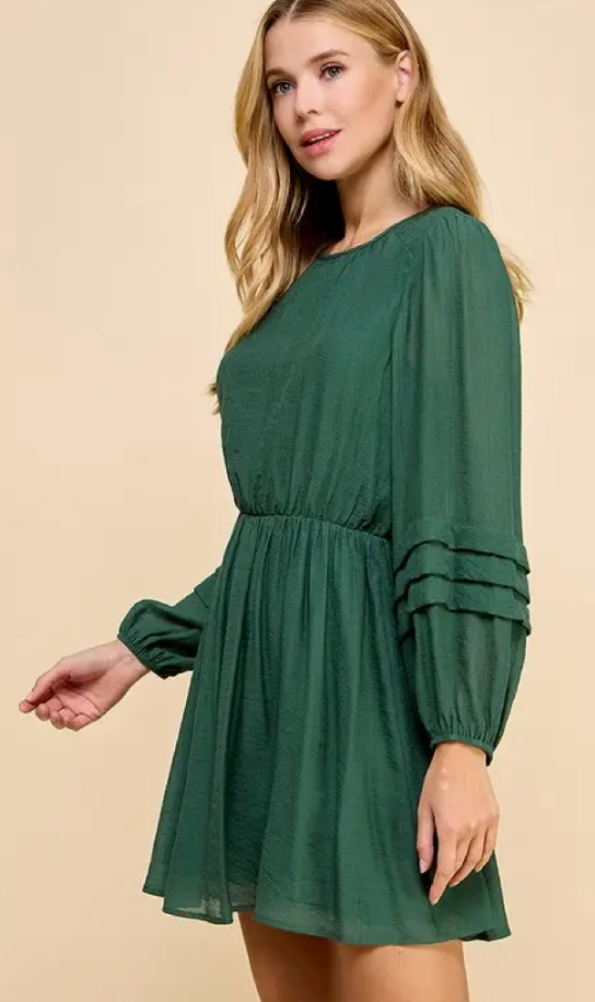 Olivia Pleated Dress