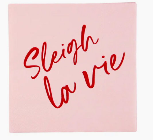 Sleigh La Vie Cocktail Napkins