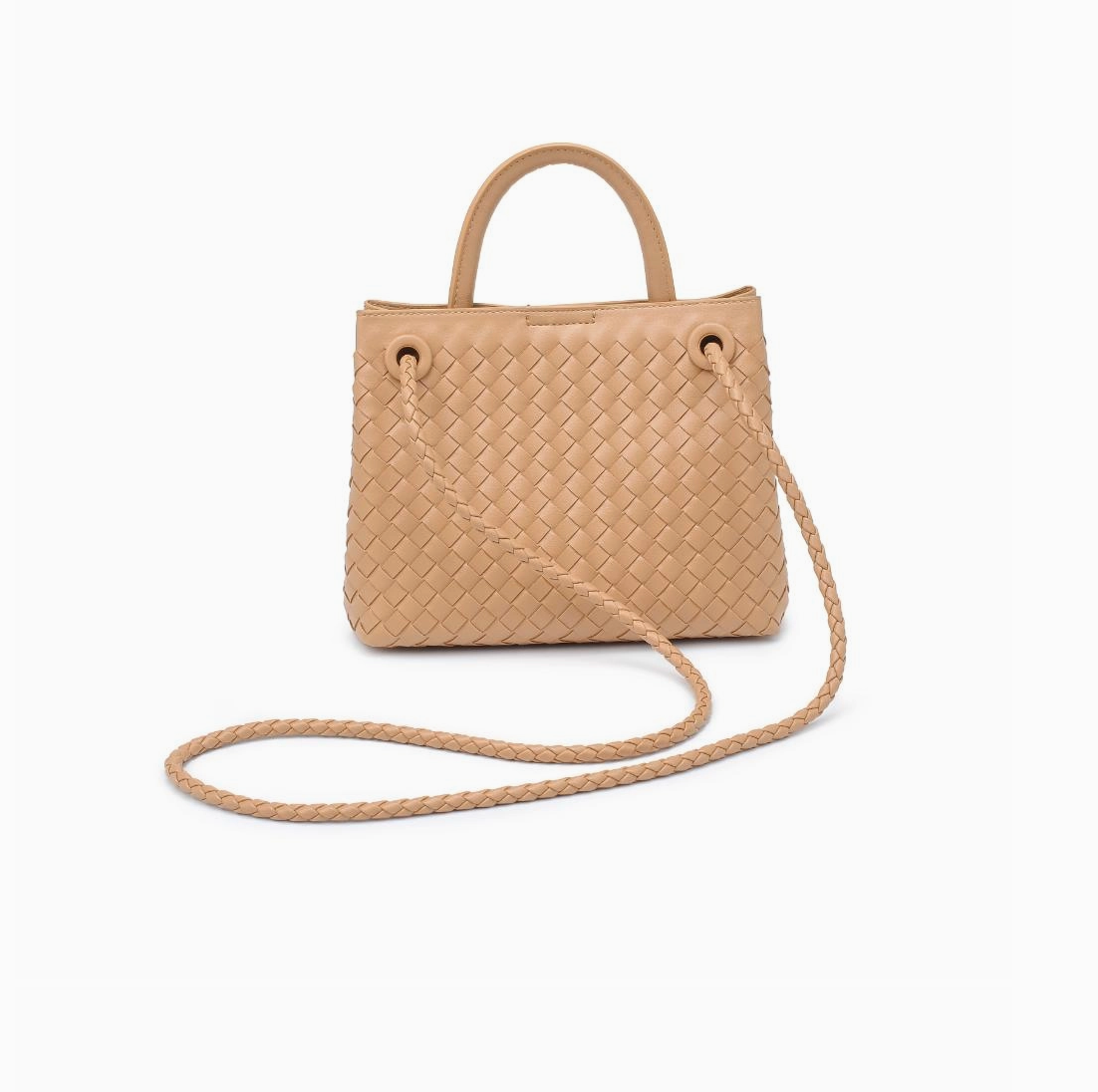 Blakely Woven Crossbody- Natural