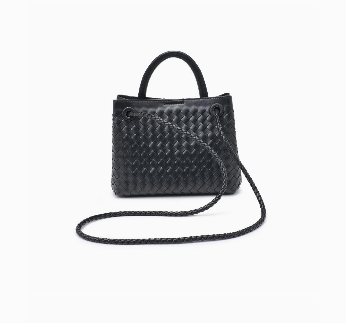 Blakely Woven Crossbody- Black