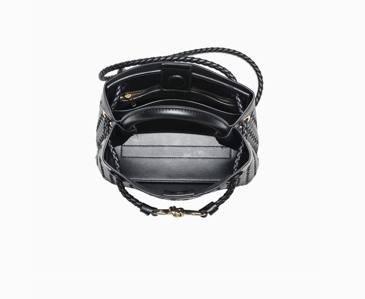 Blakely Woven Crossbody- Black