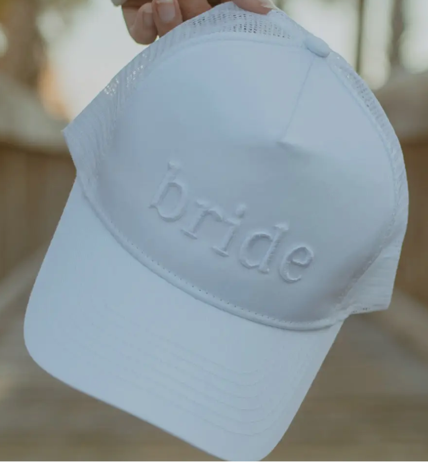 Bride 3-D Embroidered Trucker Hat