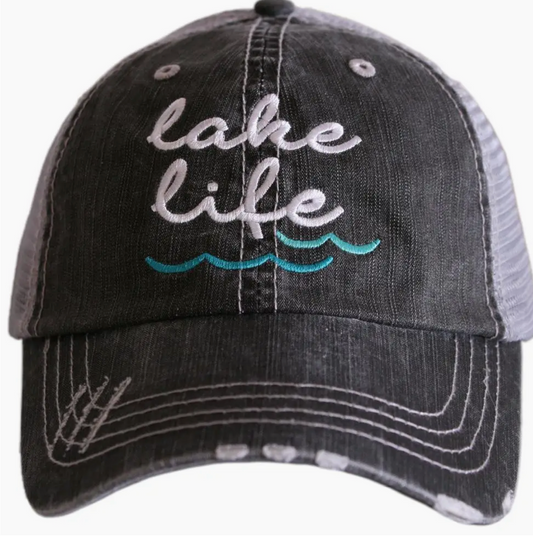 Lake Life Waves Women's Trucker Hats