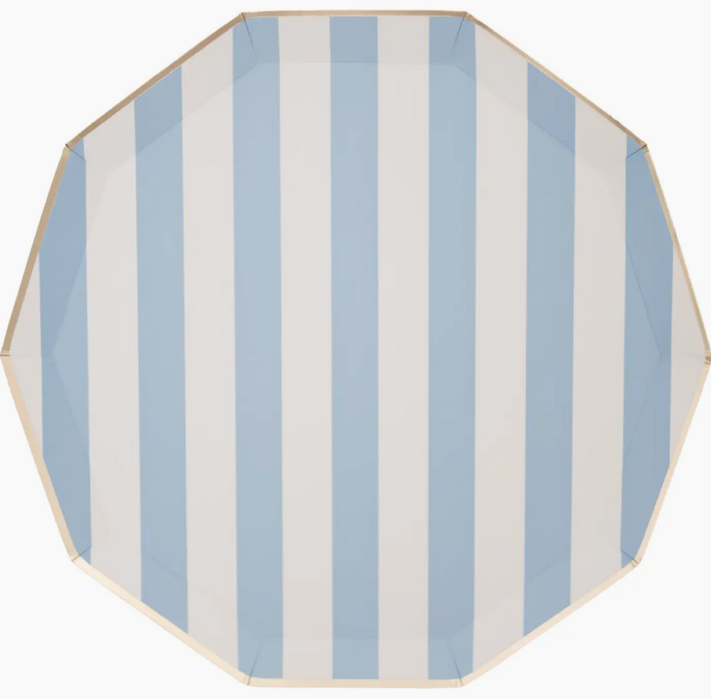 Sky Blue Signature Cabana Stripe Plates