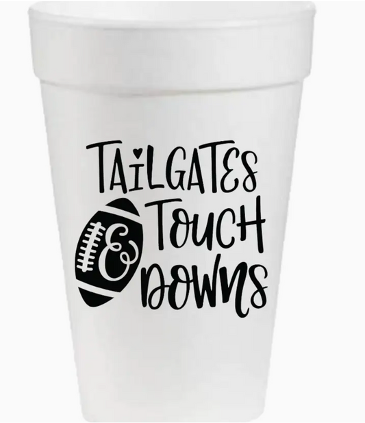 Tailgates & Touchdowns Styrofoam Cups