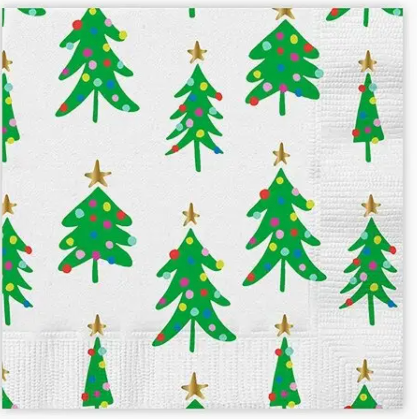 Christmas Tree Cocktail Napkins