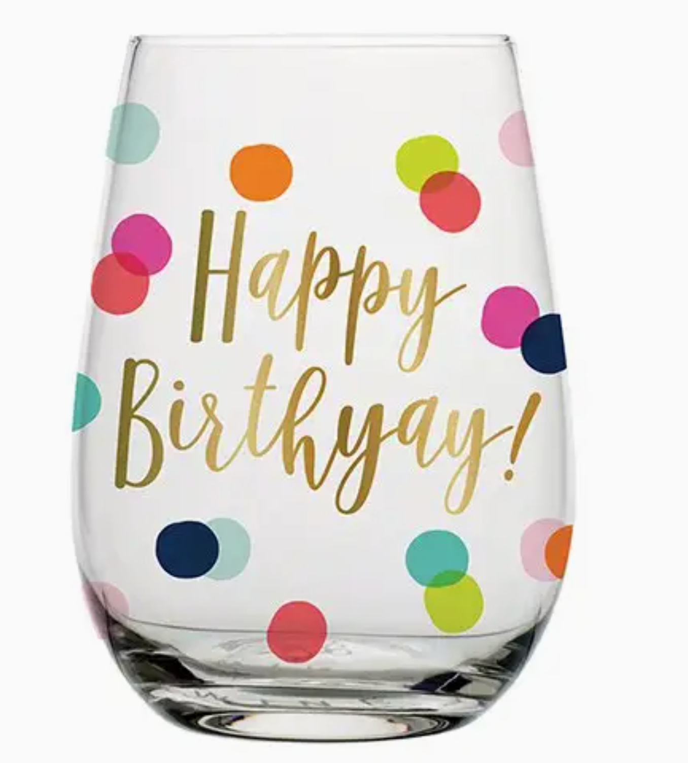 Happy Birthday Wine Glass