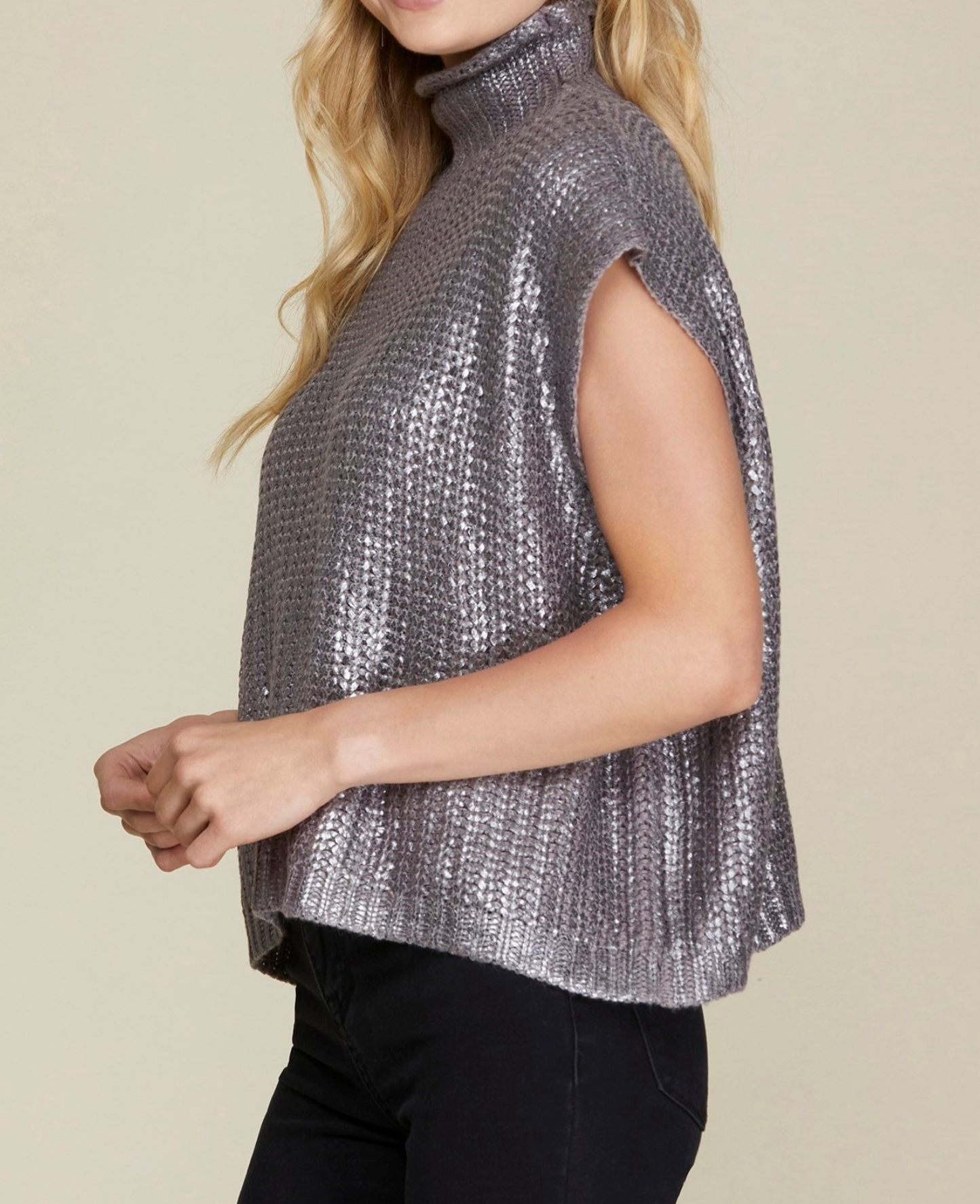 Mary Metallic Top