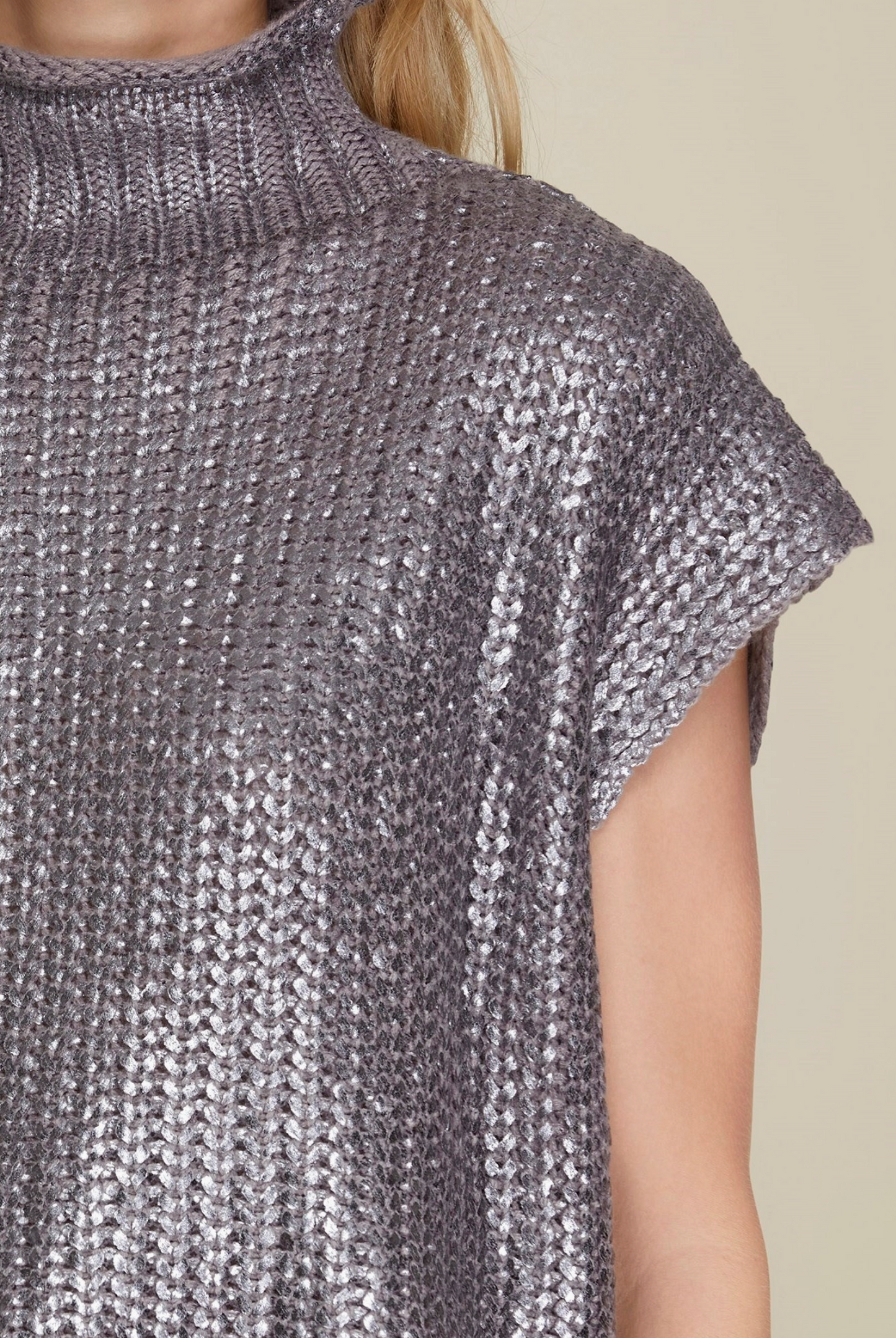 Mary Metallic Top