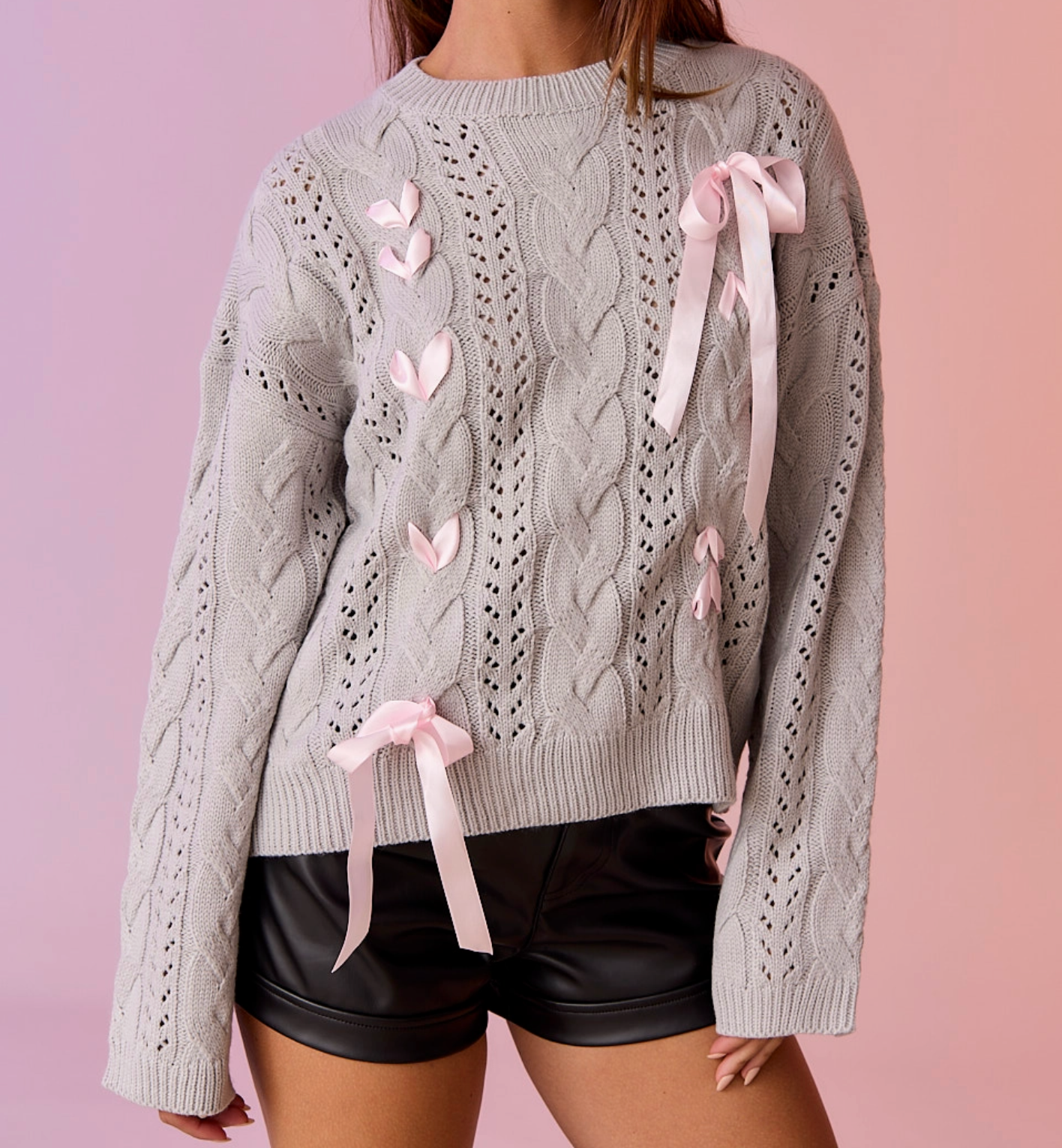 Lacey Up Sweater