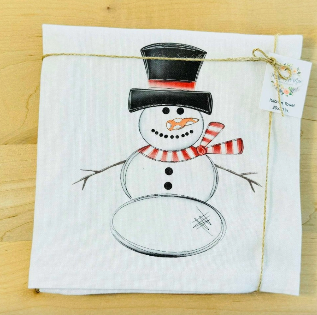 Snowman Kitchen Towel