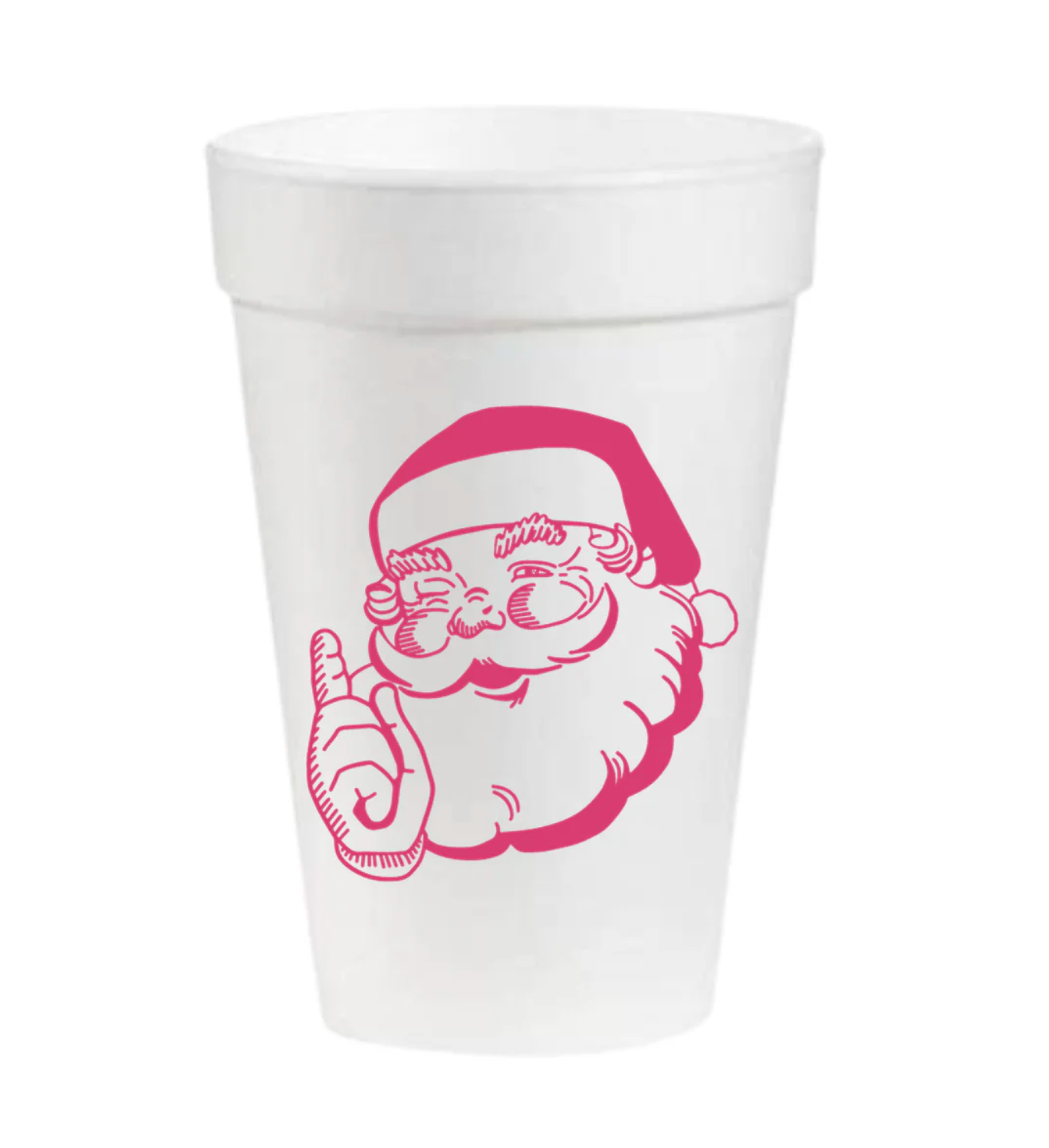 Vintage Santa Styrofoam Cups